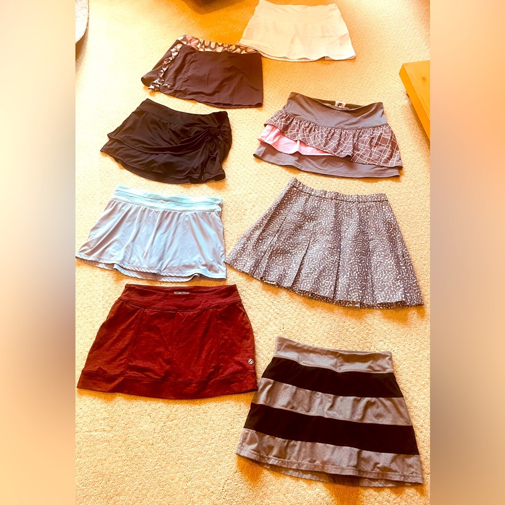 8 Tennis skirts!